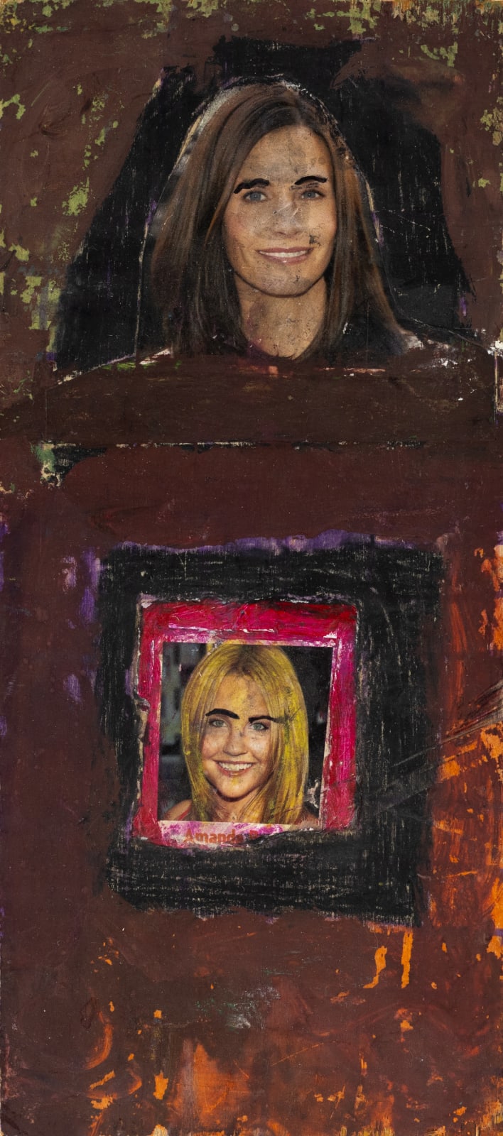 Veronica 'Ronnie' Cuculich, Untitled [Eyebrows on Model and Amanda Bynes], n.d.