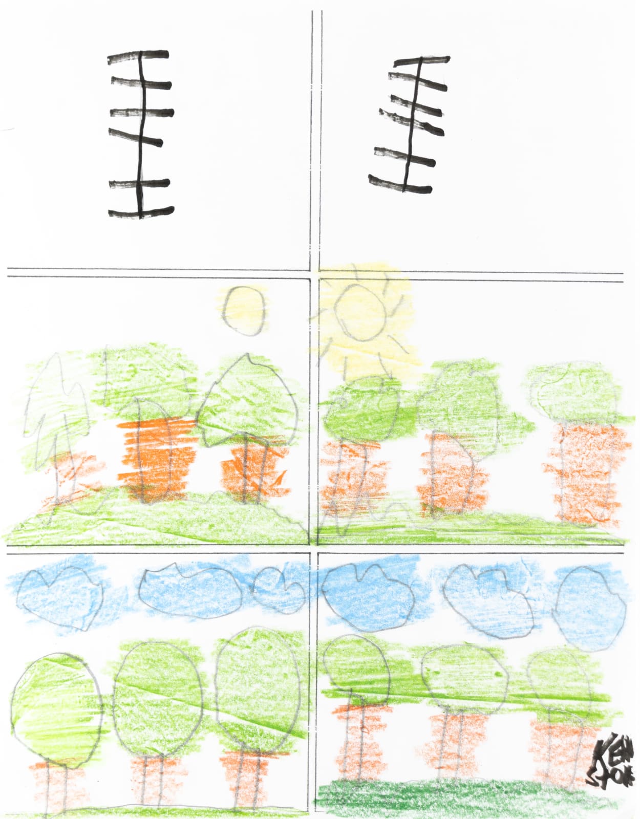 Kelly Stone, Clouds and Trees and Sun, 2024
