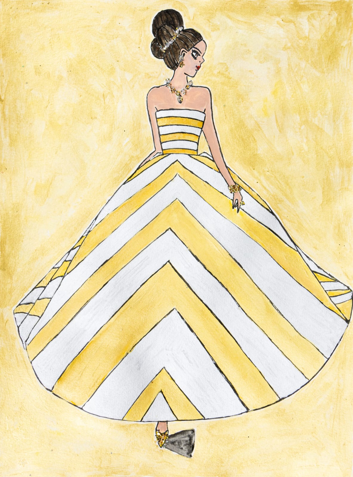 Ariée, From New York to Chicago Haute Couture Dress Inspired by Oscar de la Renta, 2021
