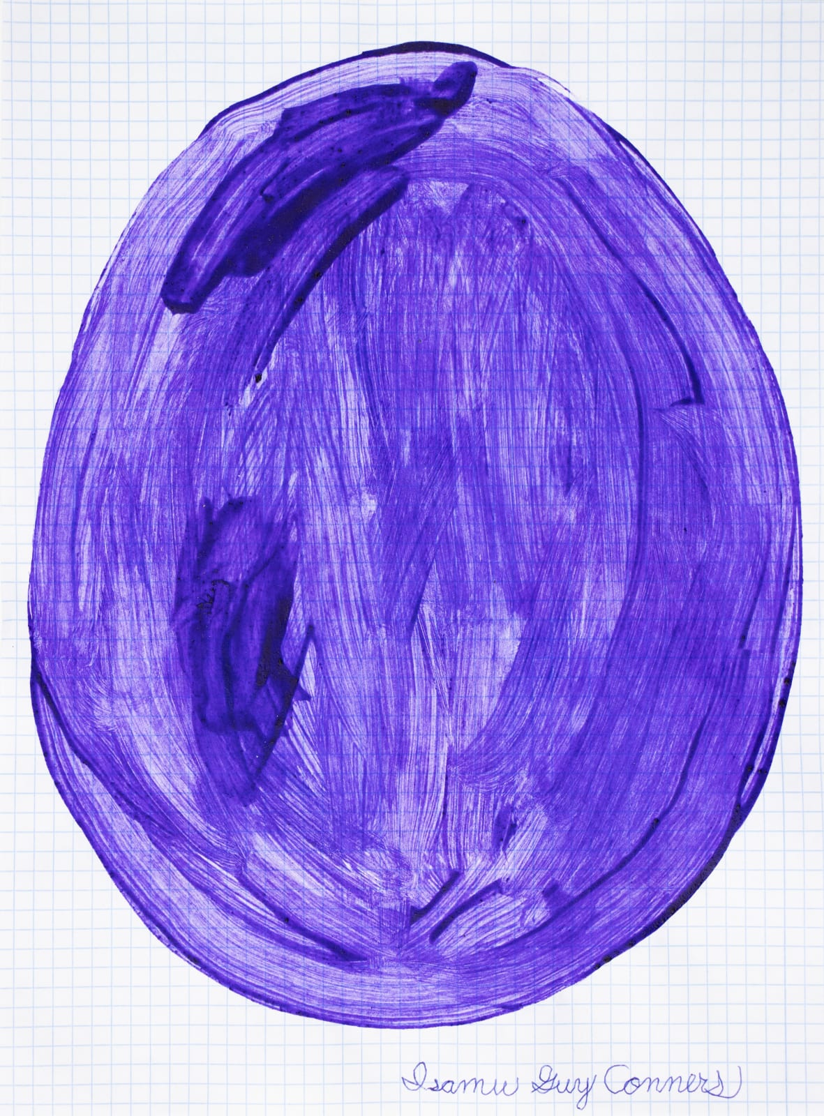 Isamu Guy Conners, Purple Oval, 2023