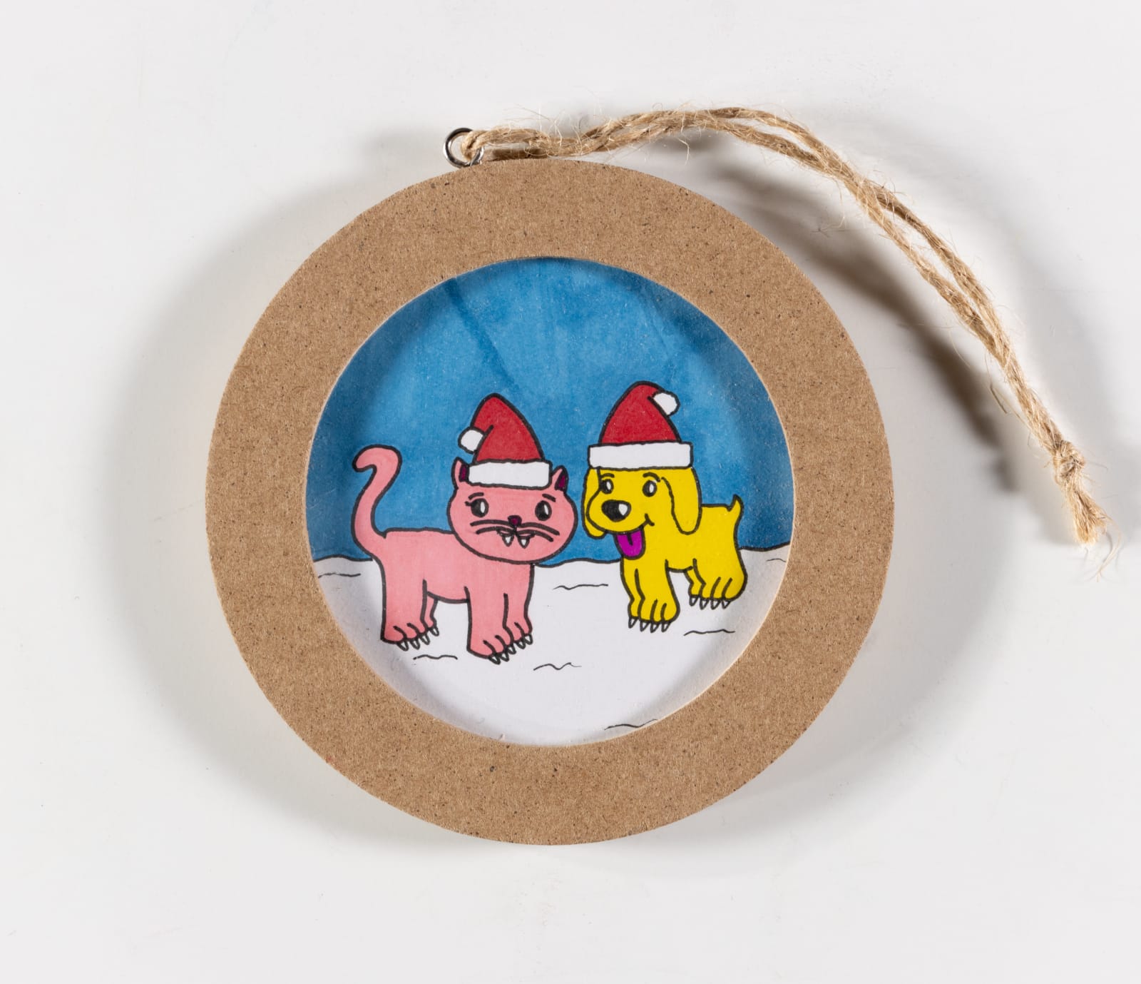 Rocco DiCaro, Pup and Kitty Christmas Ornament , 2023
