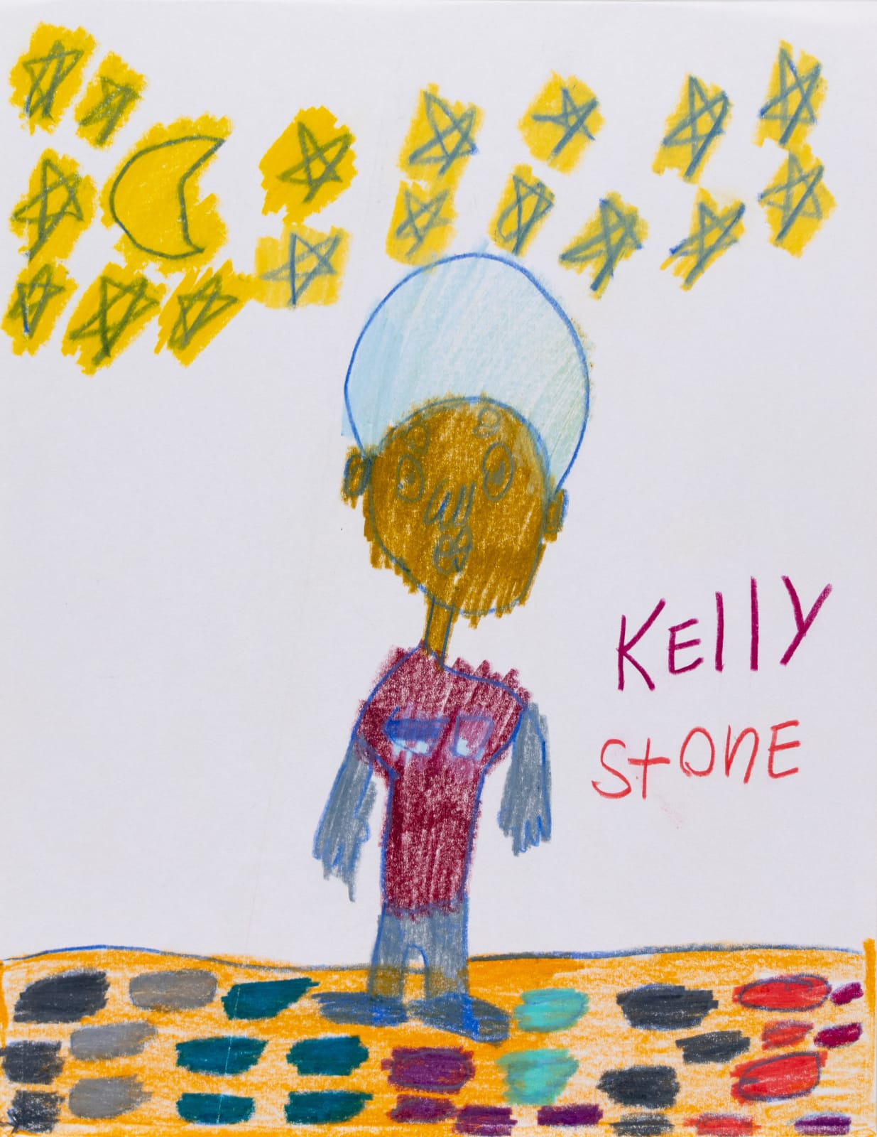 Kelly Stone, Untitled (Figure Beneath Night Sky), n.d.