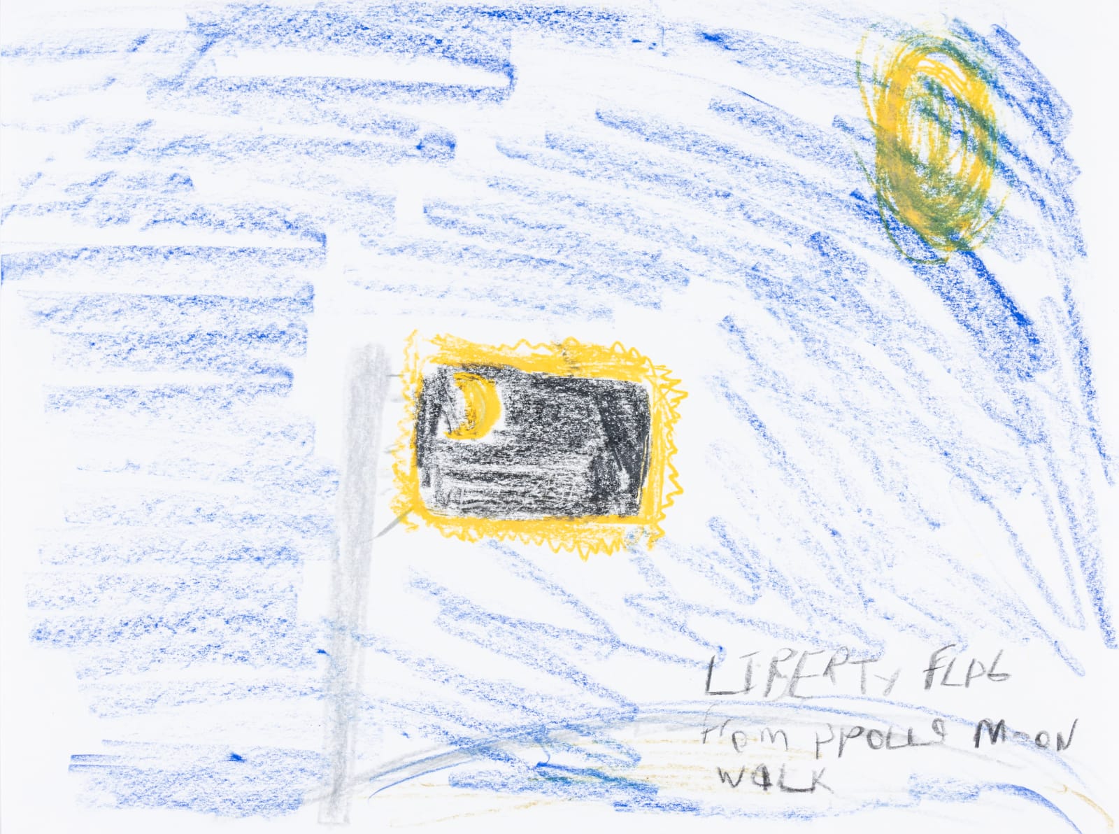 Richard Auth, Liberty Flag From Apollo Moon Walk, 2025