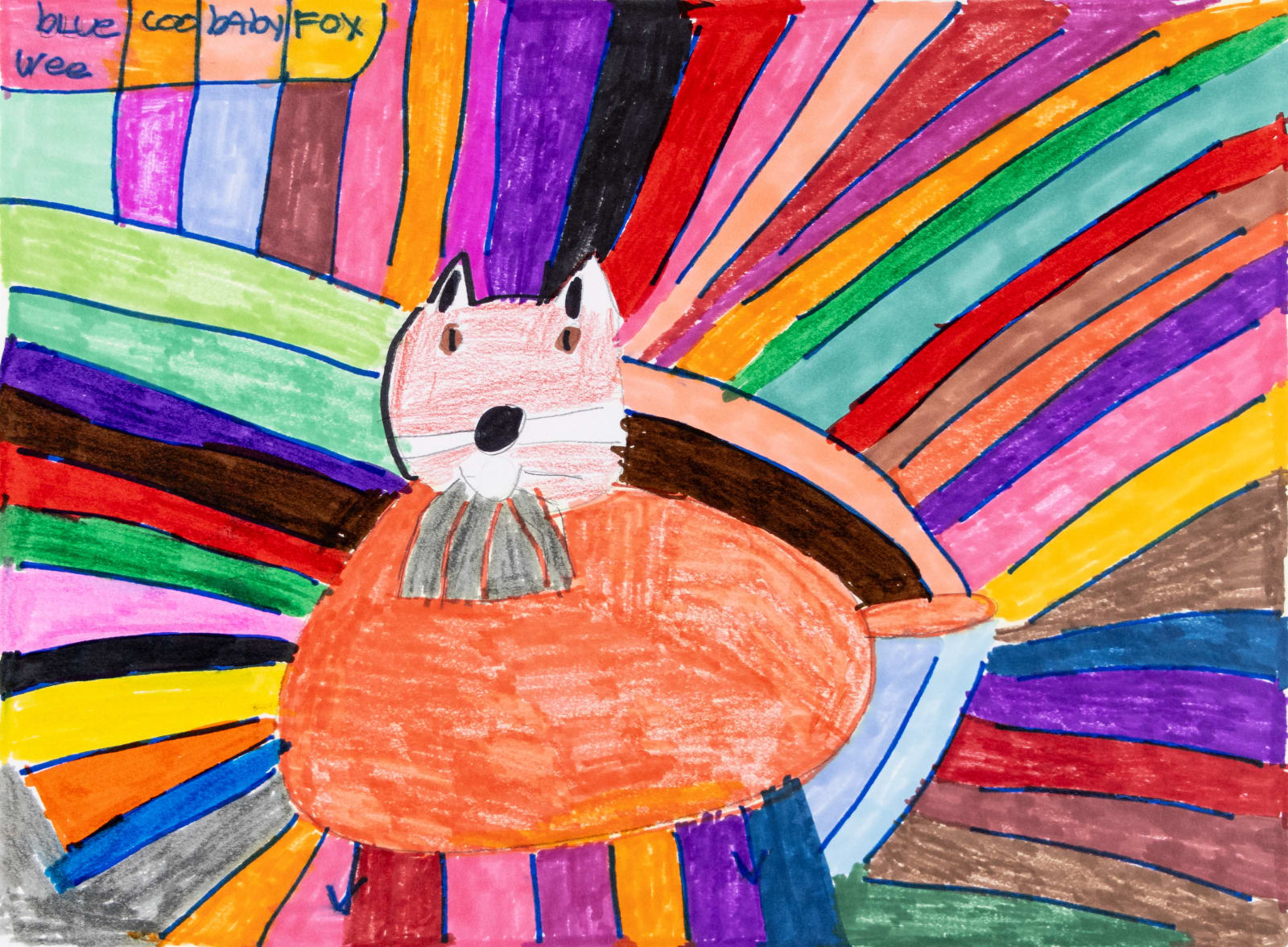 Maria Vanik, Blue Wee Coo Baby Fox, 2021