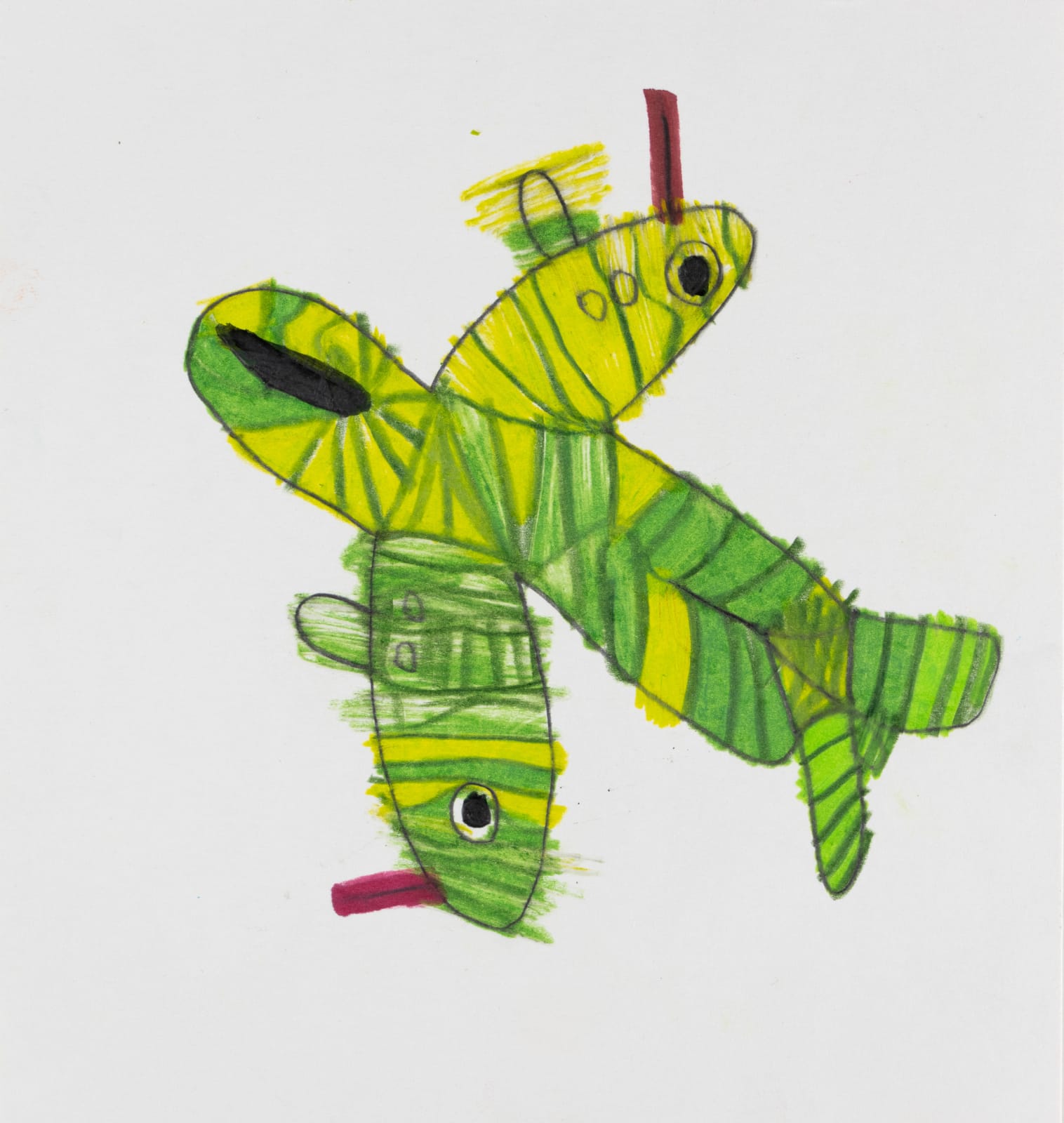Kelly Stone, Green Airplane, 2017