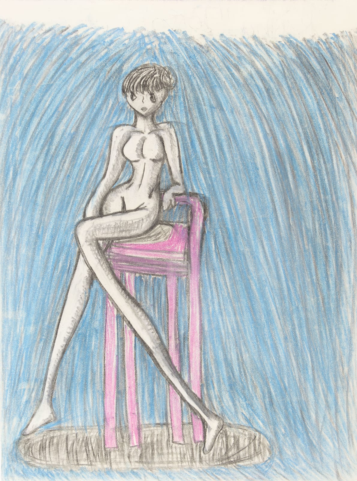 Raina 'Tokyo' Carter, Knees on the Chair, 2024