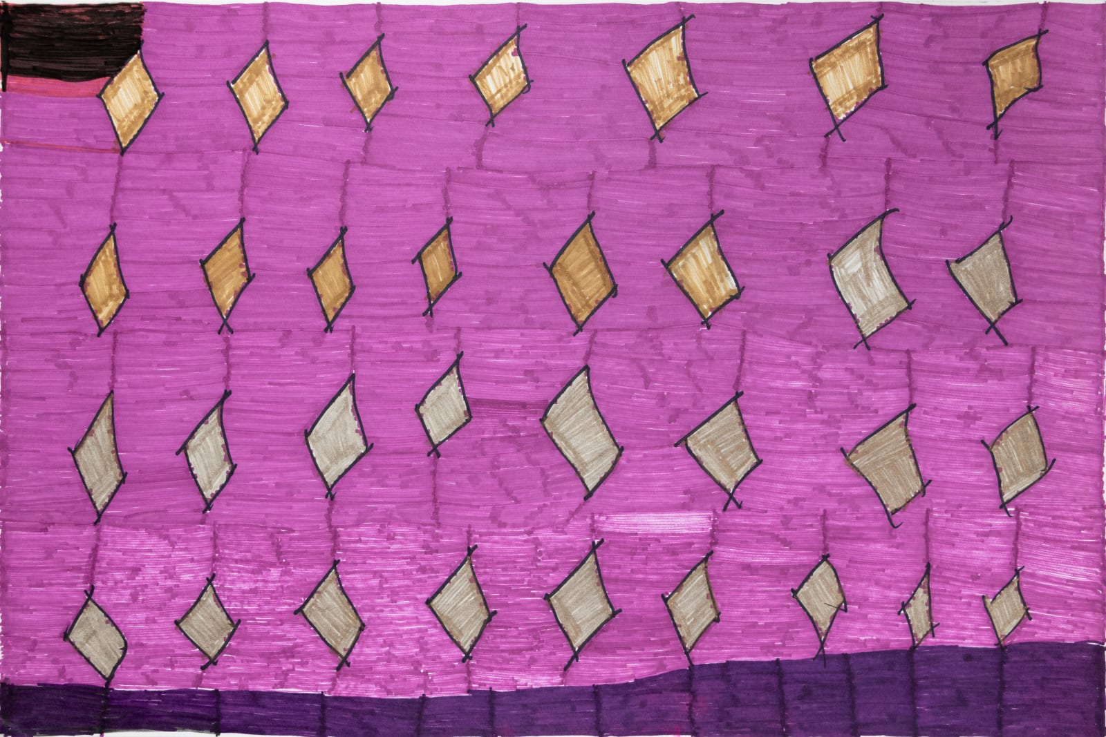 Maria Vanik, Untitled (Diamonds), 2018