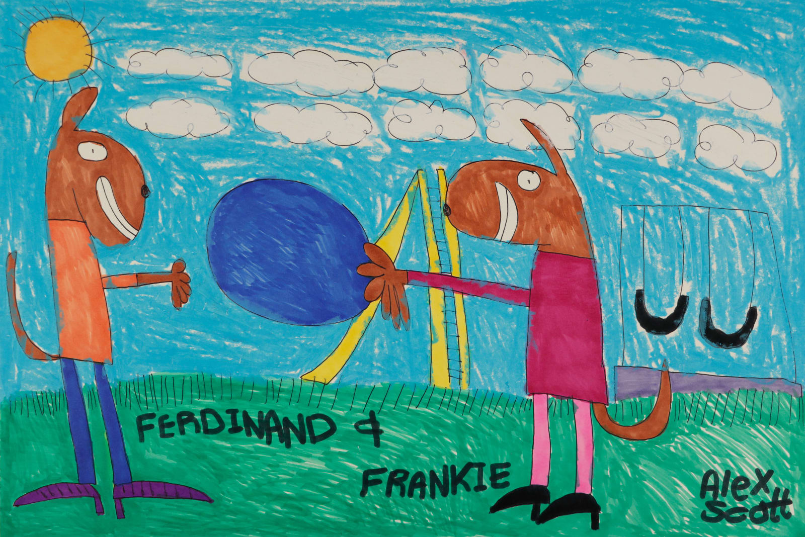 Alex Scott, Ferdinand and Frankie, n.d.
