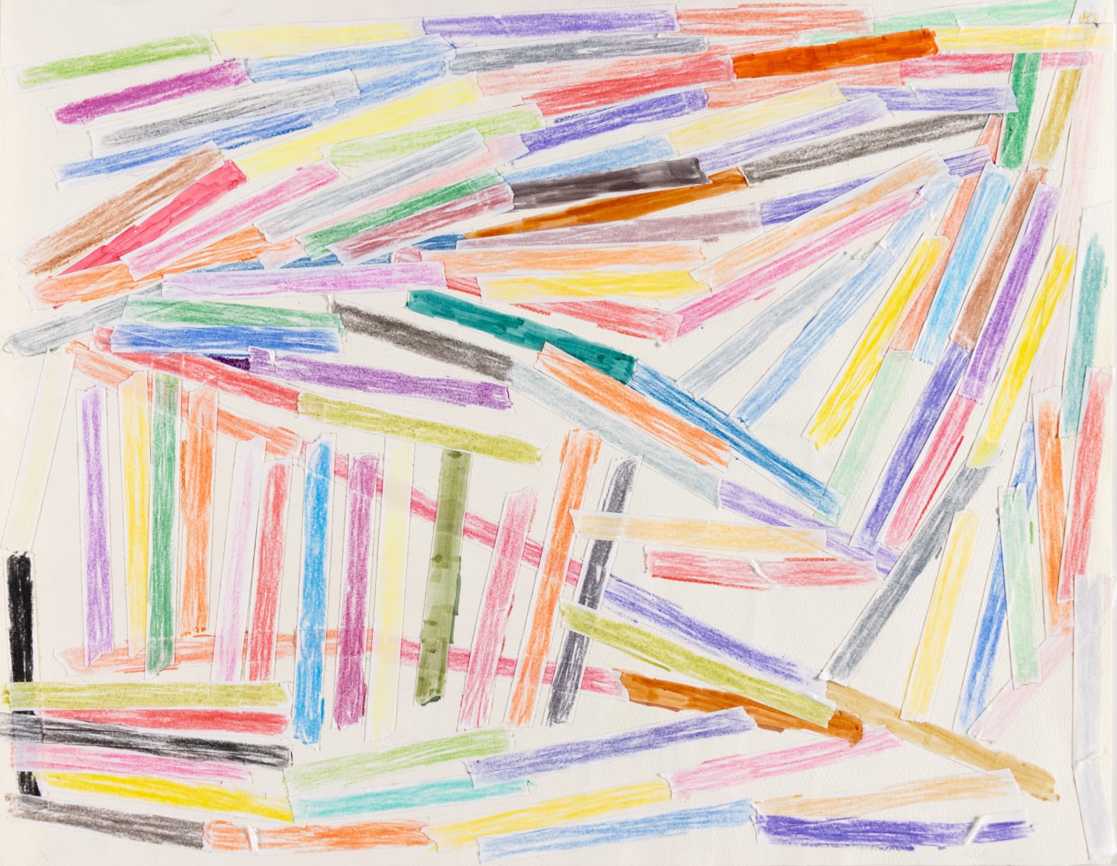 Michele Spector, A Maze of Tape and Color, 2024