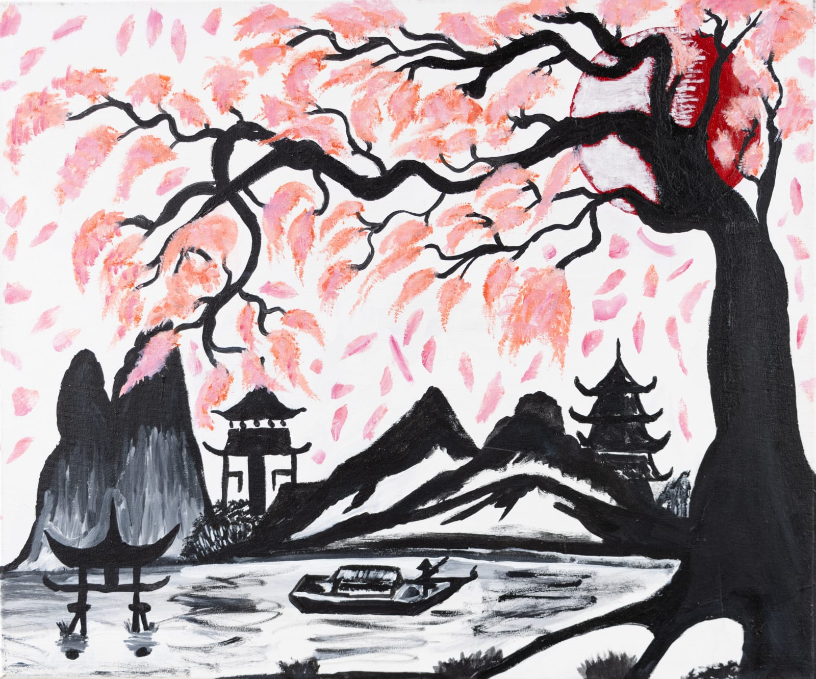 Ariée, Untitled (Red Sun), 2022