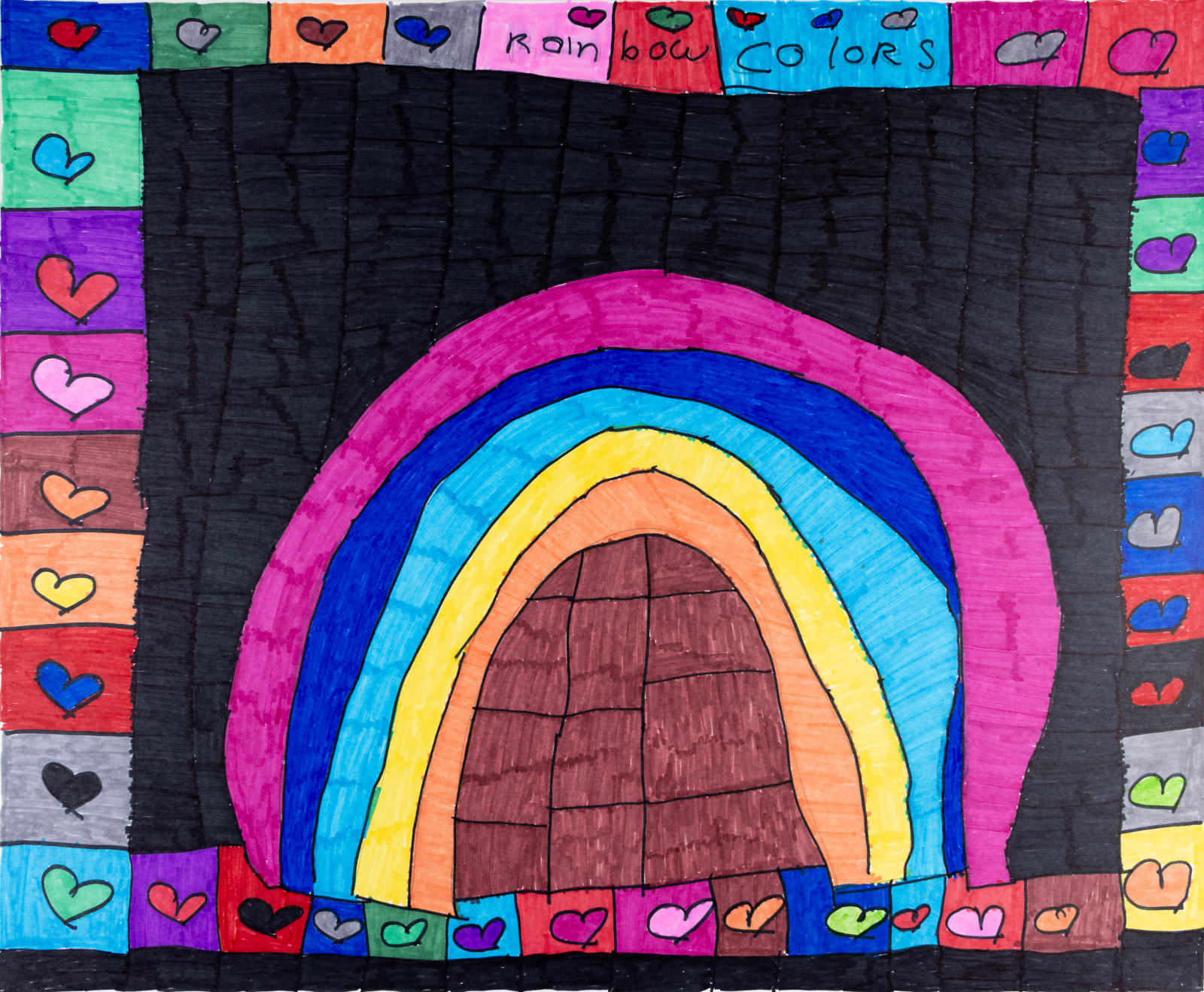 Maria Vanik, Rainbow Heart Colors, 2022