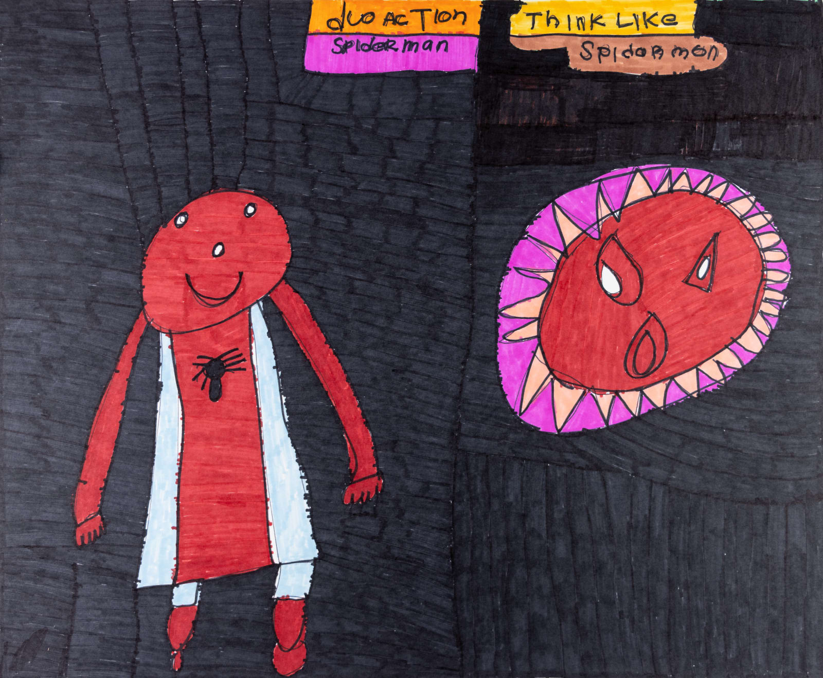 Maria Vanik, Duo Action Spiderman, Think Like Spiderman, n.d.