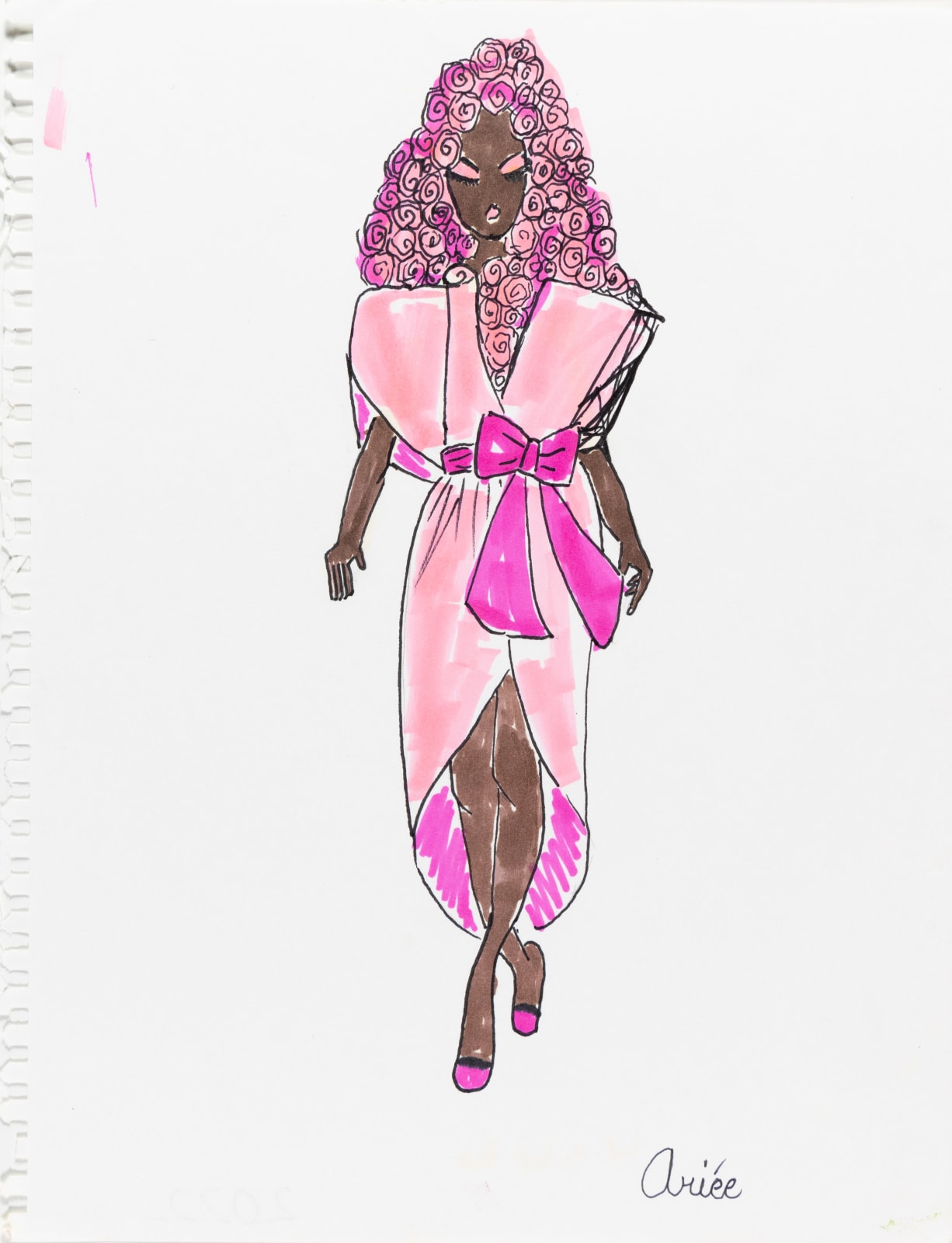 Ariée, Untitled (Rose Hair), 2022