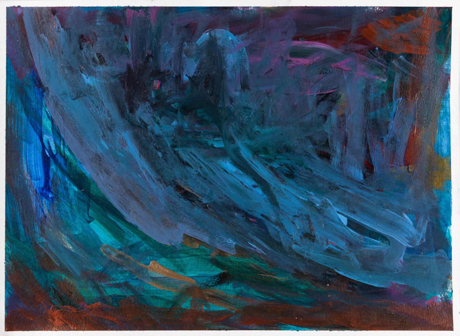 Sam Filicky, Acrylic on Paper, 2023