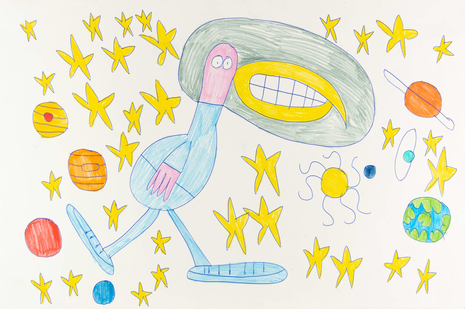 Alex Scott, Untitled (Astronaut Bird), n.d.