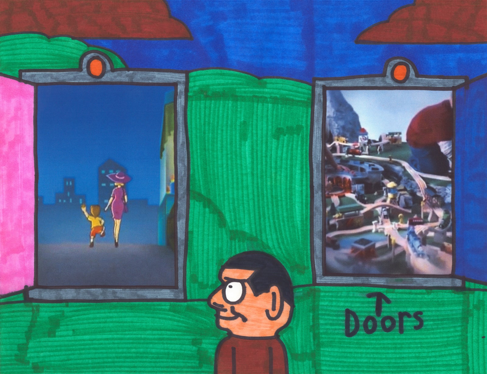 Noel Herrera, Untitled (Doors to Toys or Cartoon), n.d.