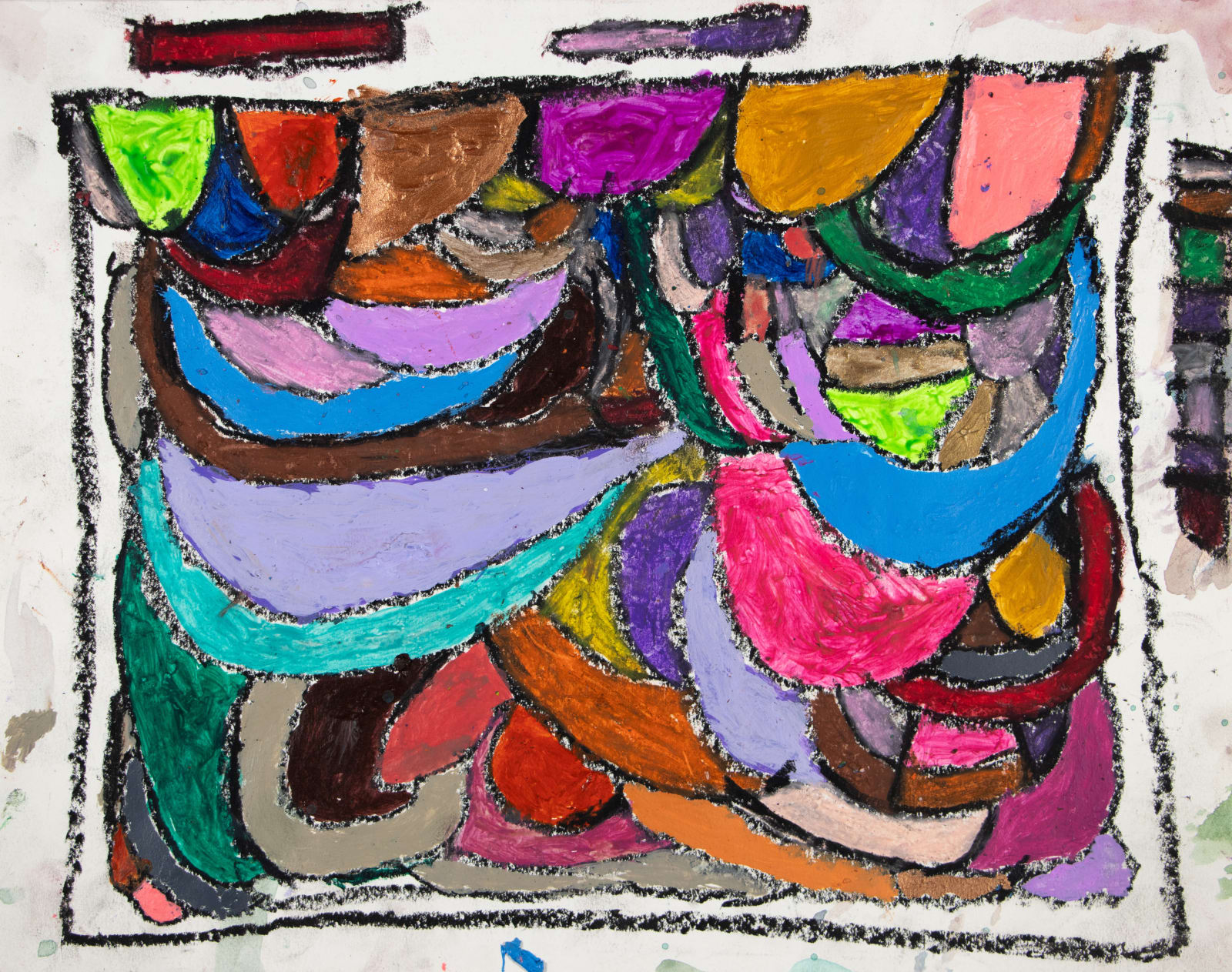 Marcus Imani Kennedy, Rainbow Royal and Rectangles, 2021