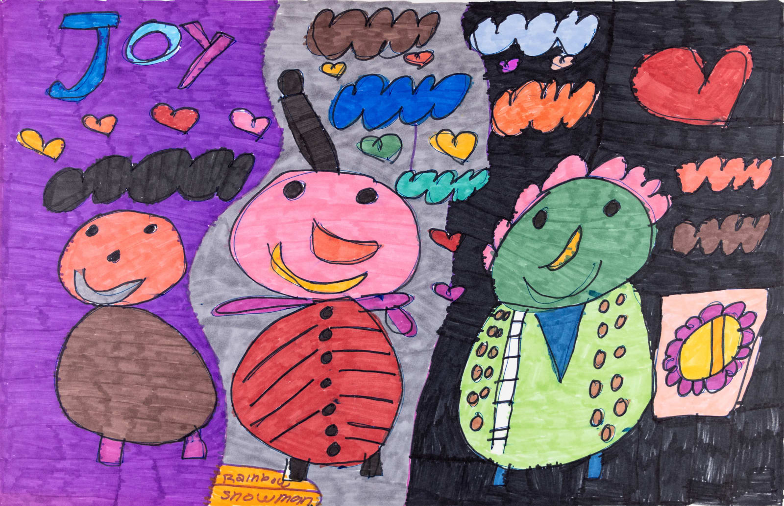 Maria Vanik, Rainbow Snowman, 2022