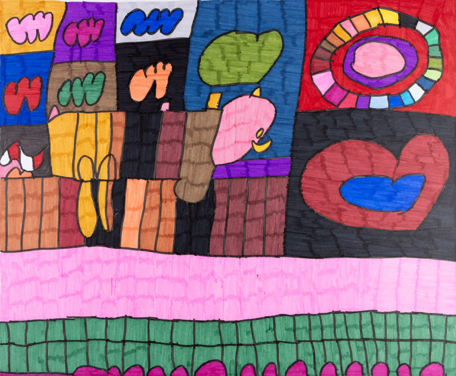 Maria Vanik, Wolf Dog Rainbow, 2023