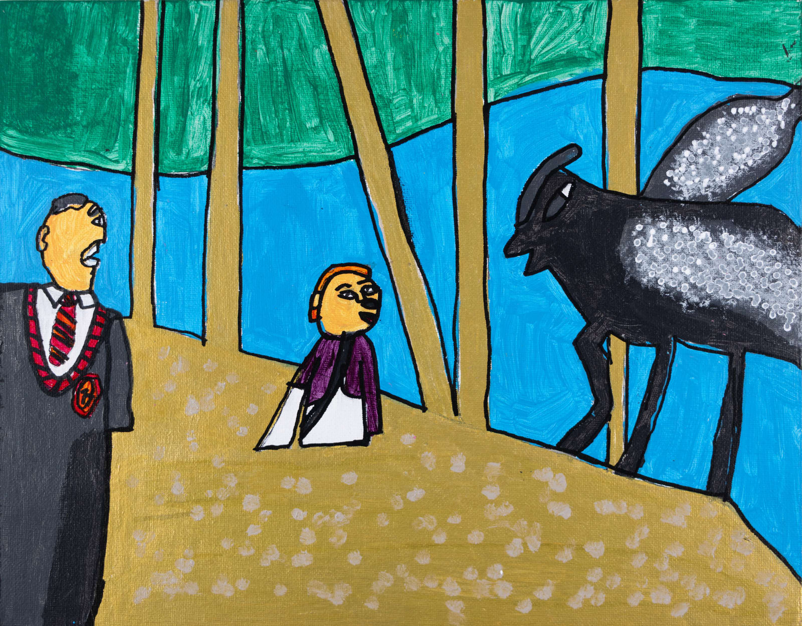 Christina Zion, Harry and Luna in Forest of Death, 2019