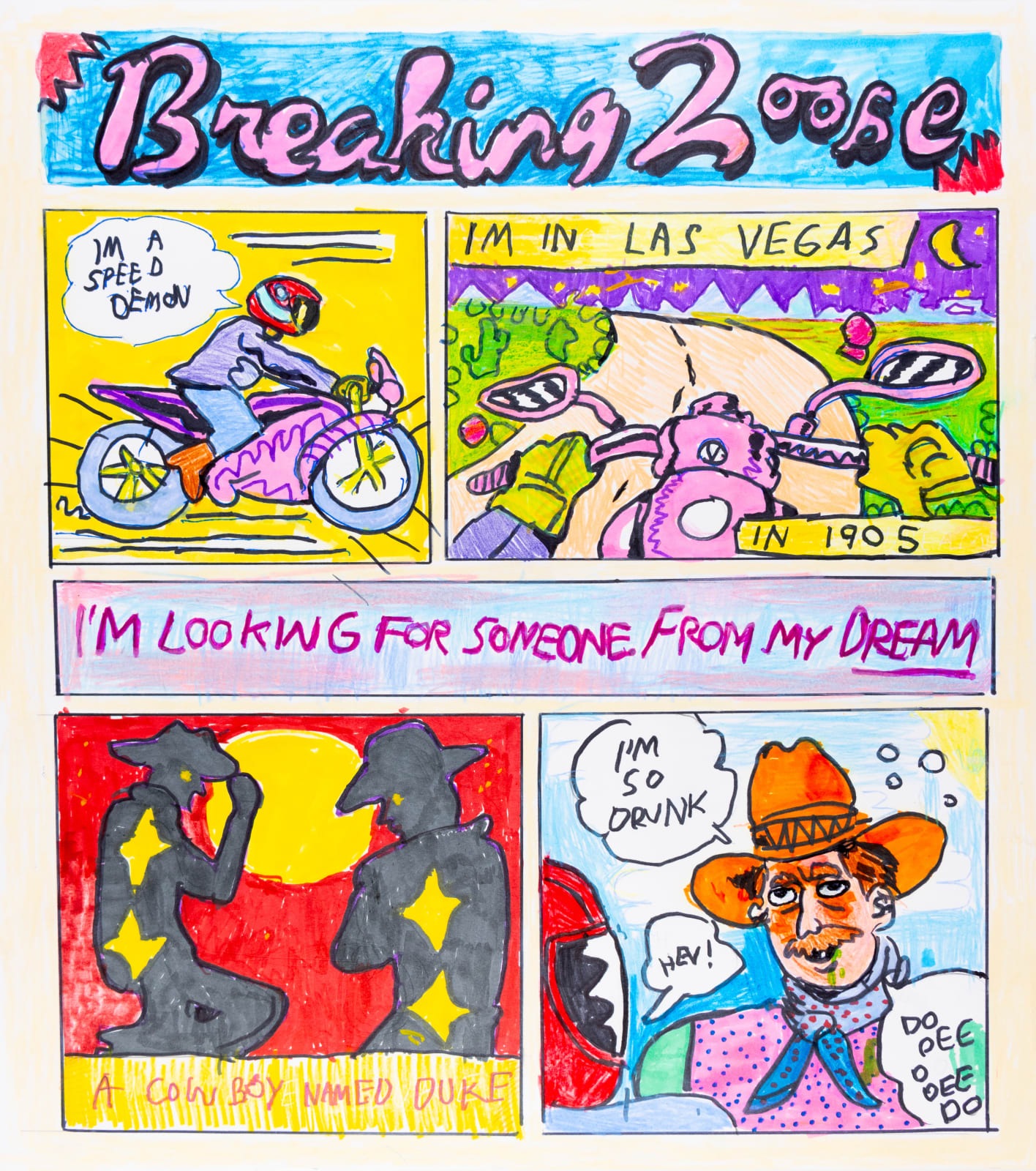 David Krueger with Ben Marcus, Breaking Loose, n.d.