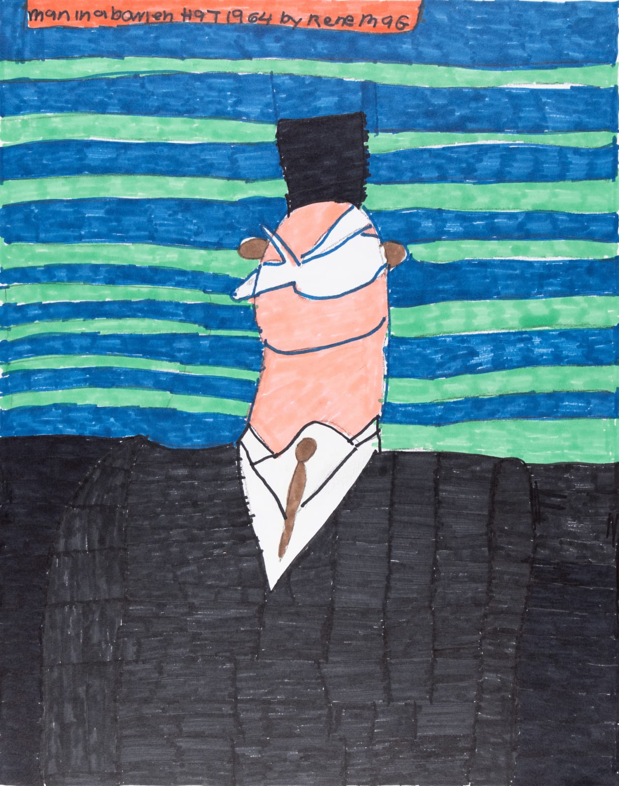 Maria Vanik, Man in a Bowler Hat 1964 by Rene Magritteq, 2021