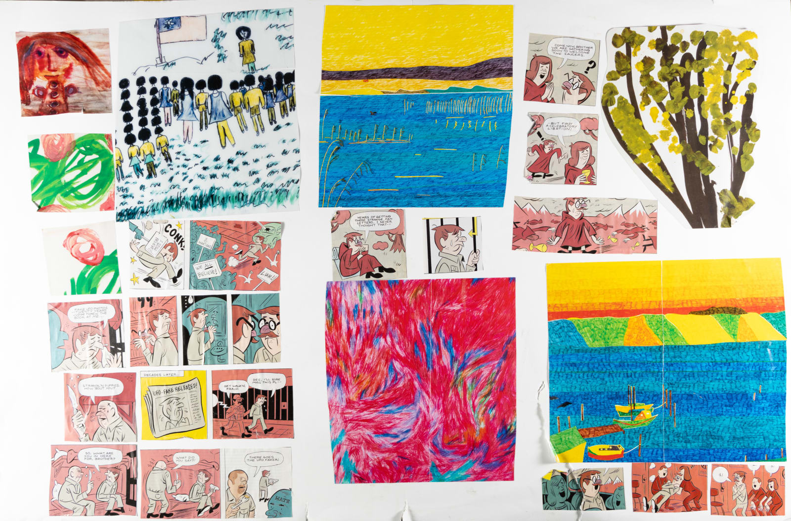 Stefan Harhaj, Untitled (Large Collage), n.d.
