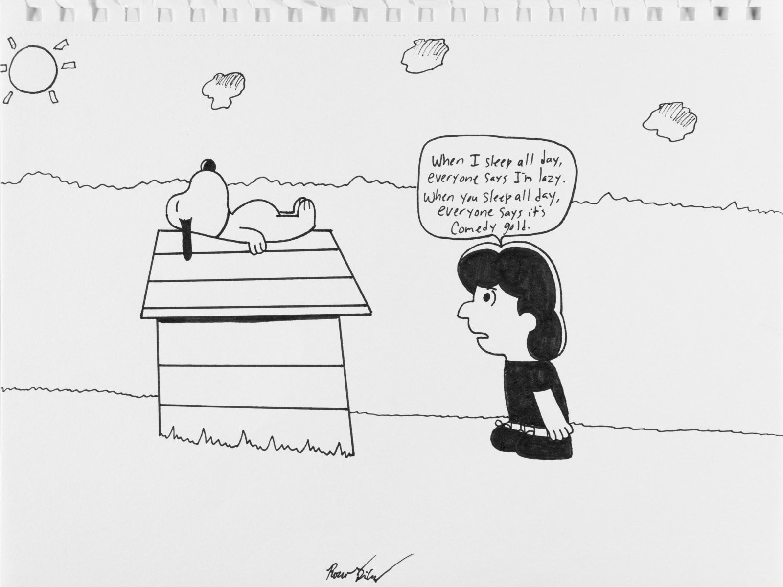 Rocco DiCaro, Untitled (Lucy and Snoopy) , n.d.