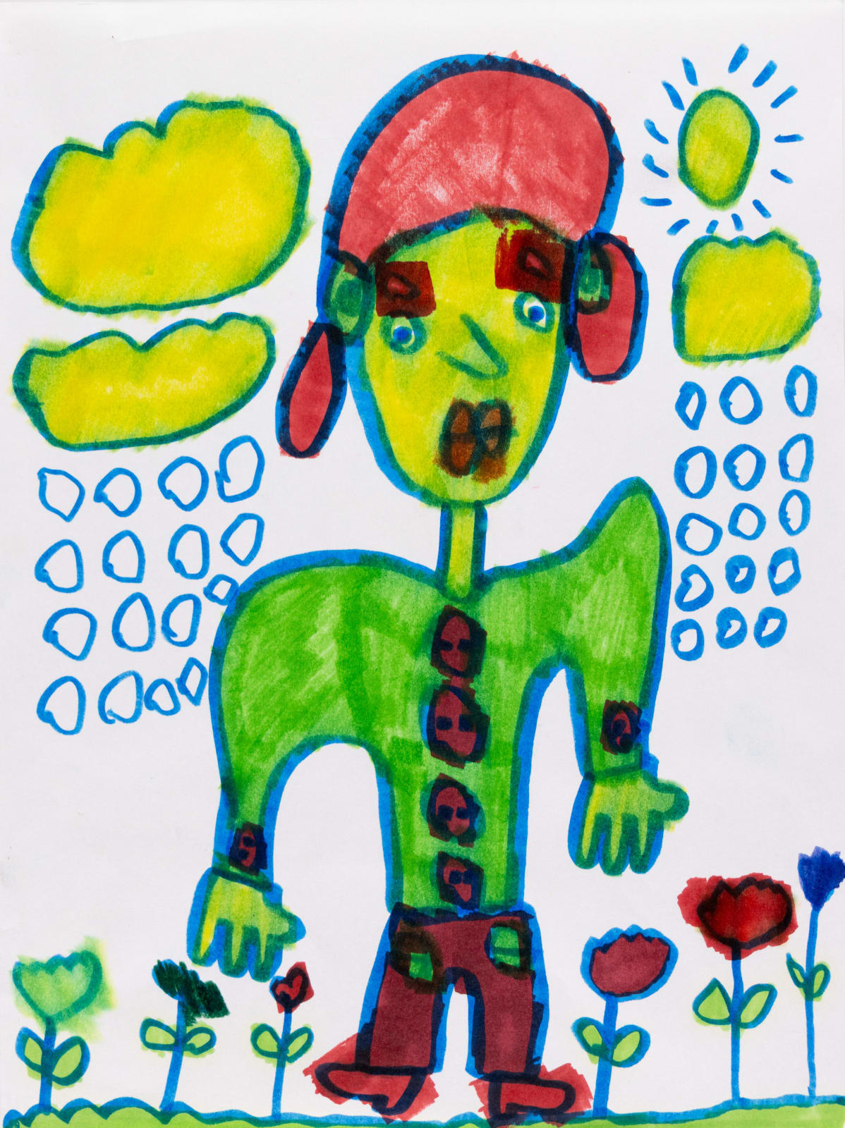 Kelly Stone, Untitled (Green Clown), n.d.