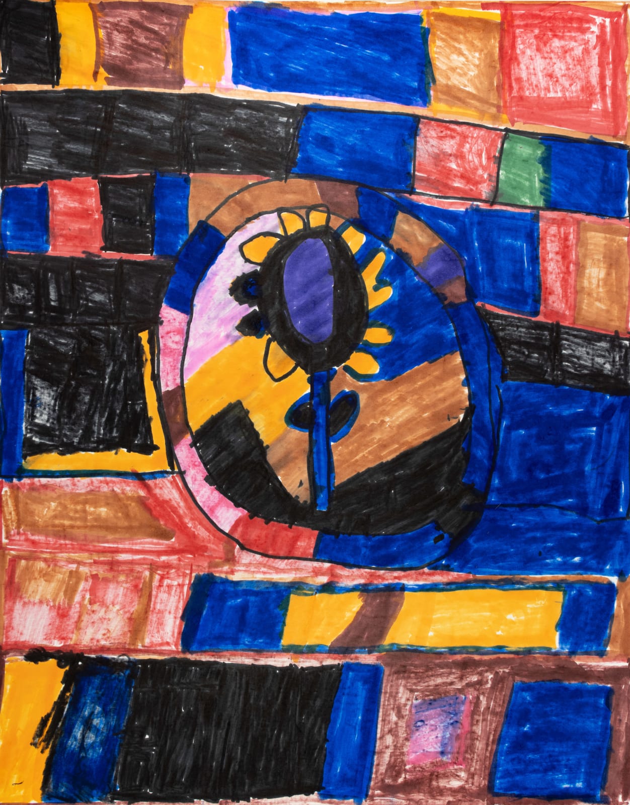 Christianne Msall, love kindness peaceful give me my art show canvas on campsus, 2024