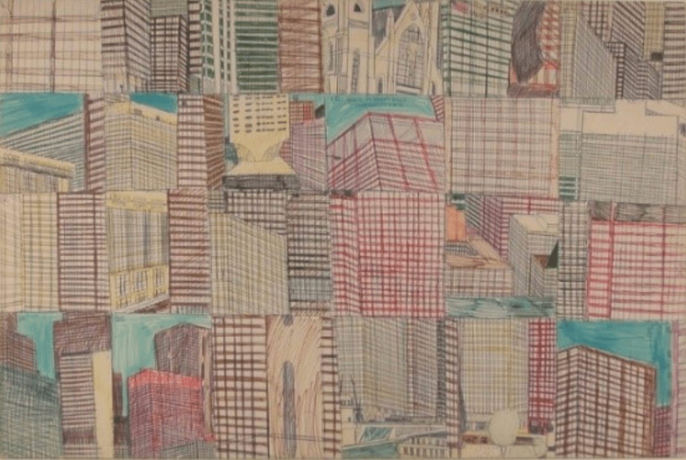 Wesley Willis, Downtown City Scapes, c. 1984