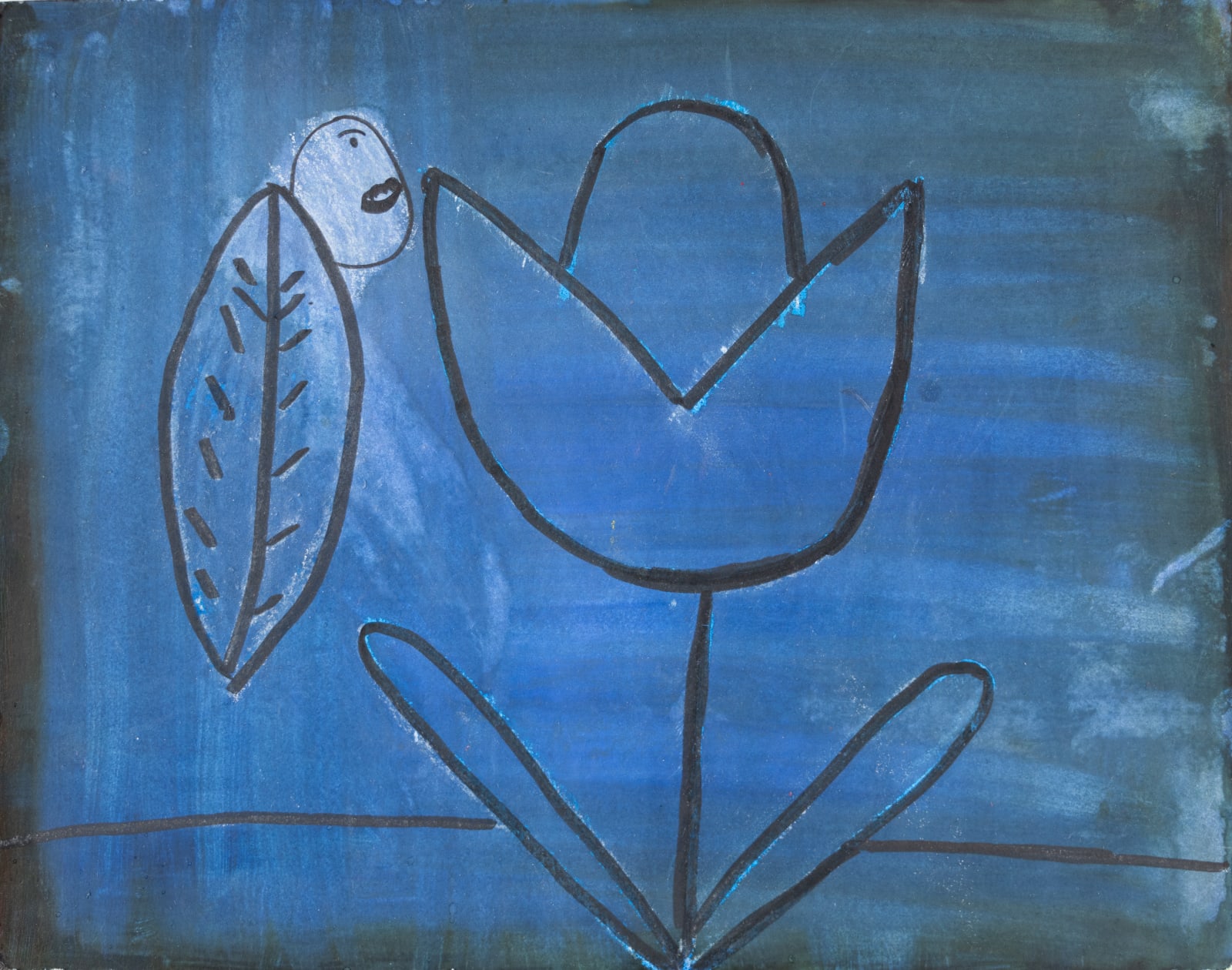 Stefan Harhaj, A Rose, A Person, A Leaf at Night, 2019
