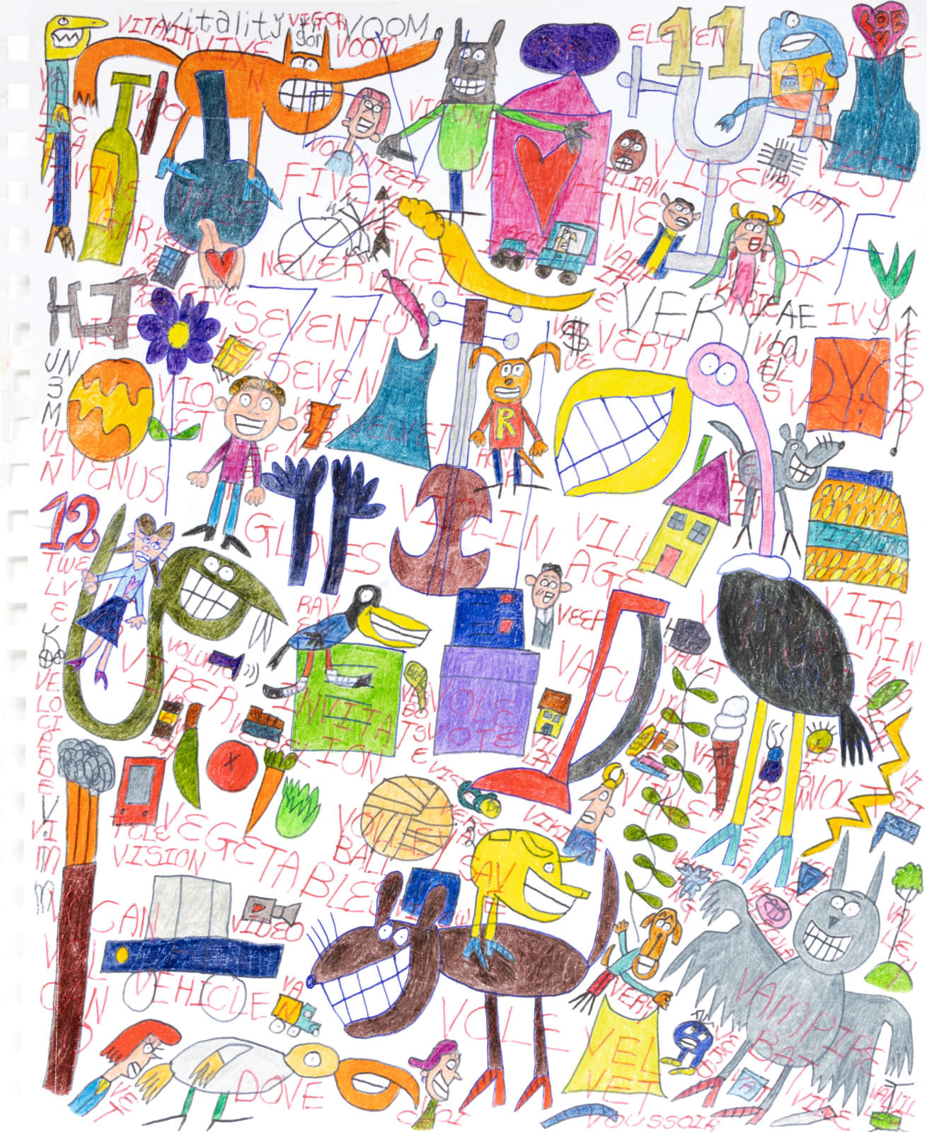Alex Scott, Letter V, 2023
