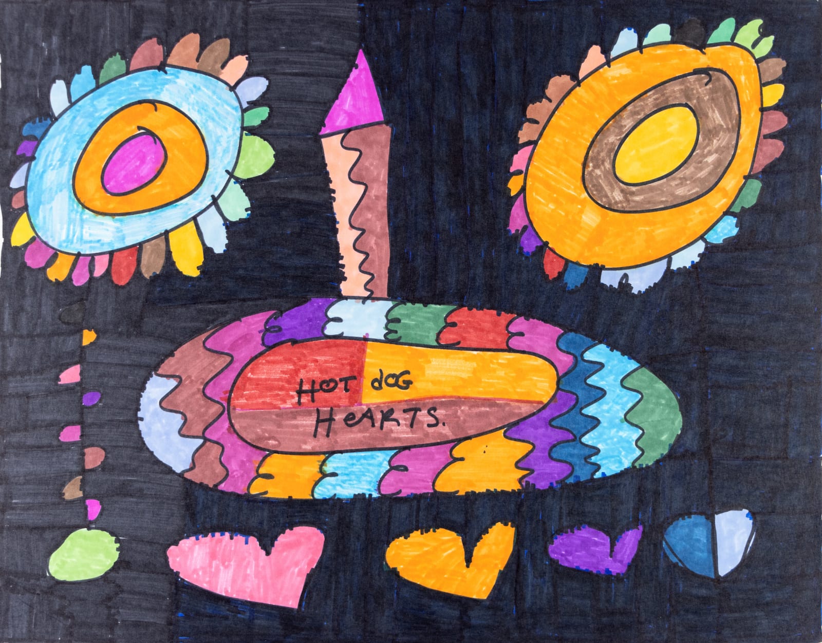 Maria Vanik, Hot Dog Sun Flowers, 2021