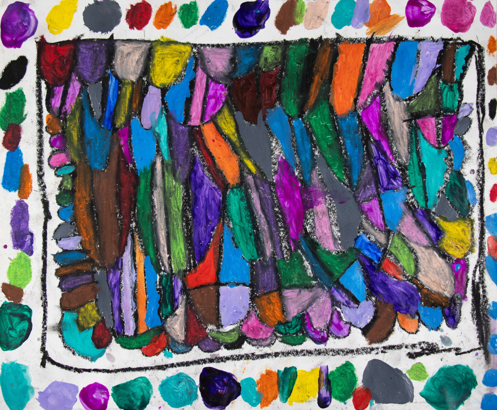 Marcus Imani Kennedy, Art Design Stripes and Dots , 2021
