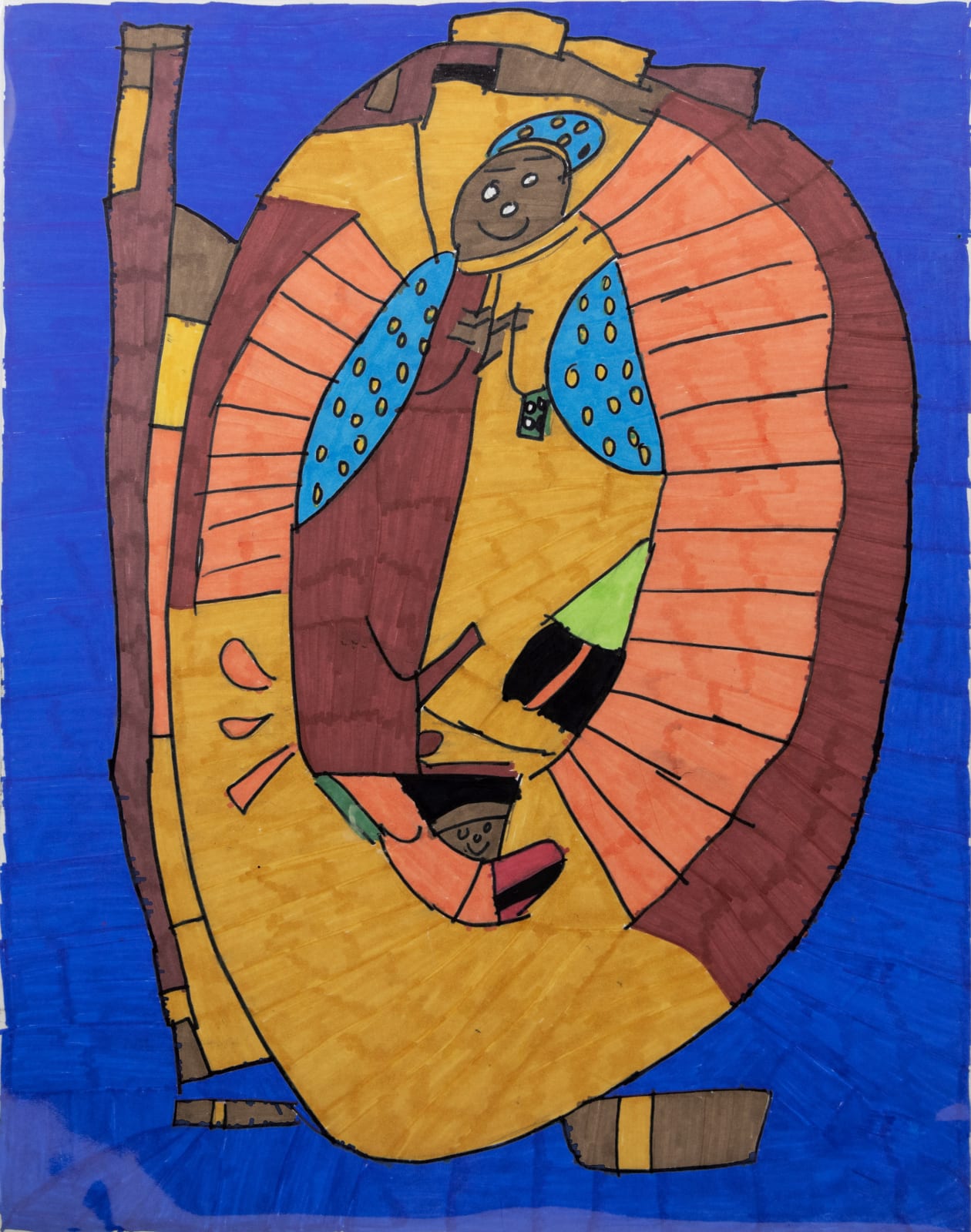 Maria Vanik, Cesar Augusto Paper Mona Lupa ca. 1975, 2023