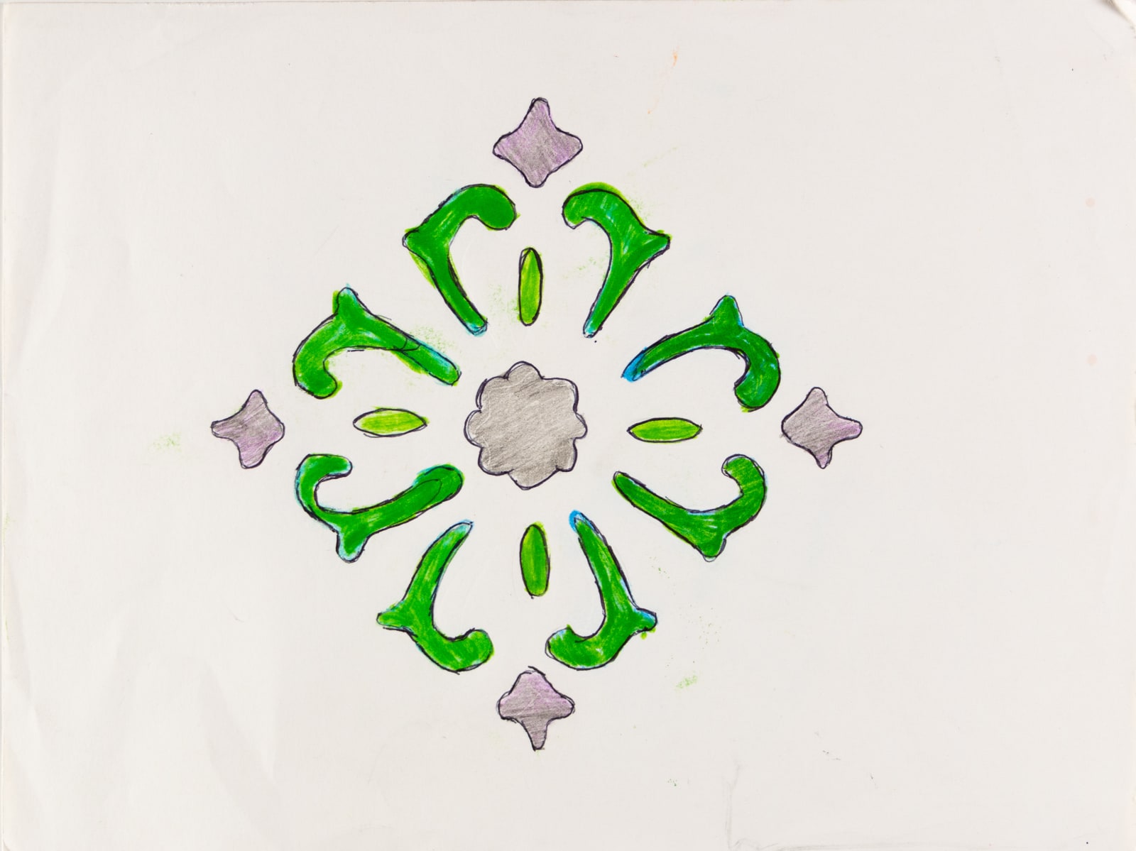 Stefan Harhaj, Untitled (Tile Print), n.d.