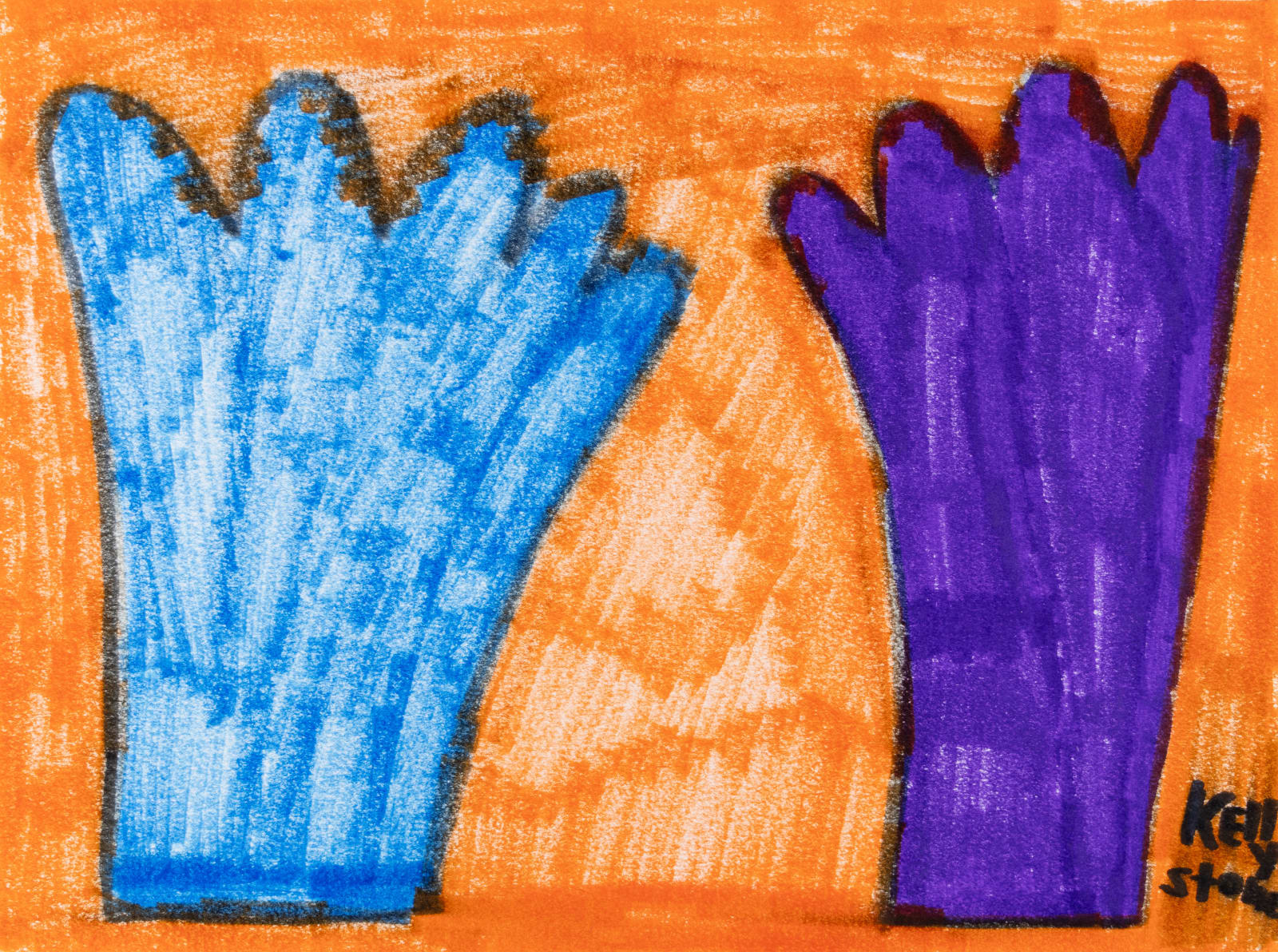 Kelly Stone, Untitled (Blue and Purple Hands), n.d.