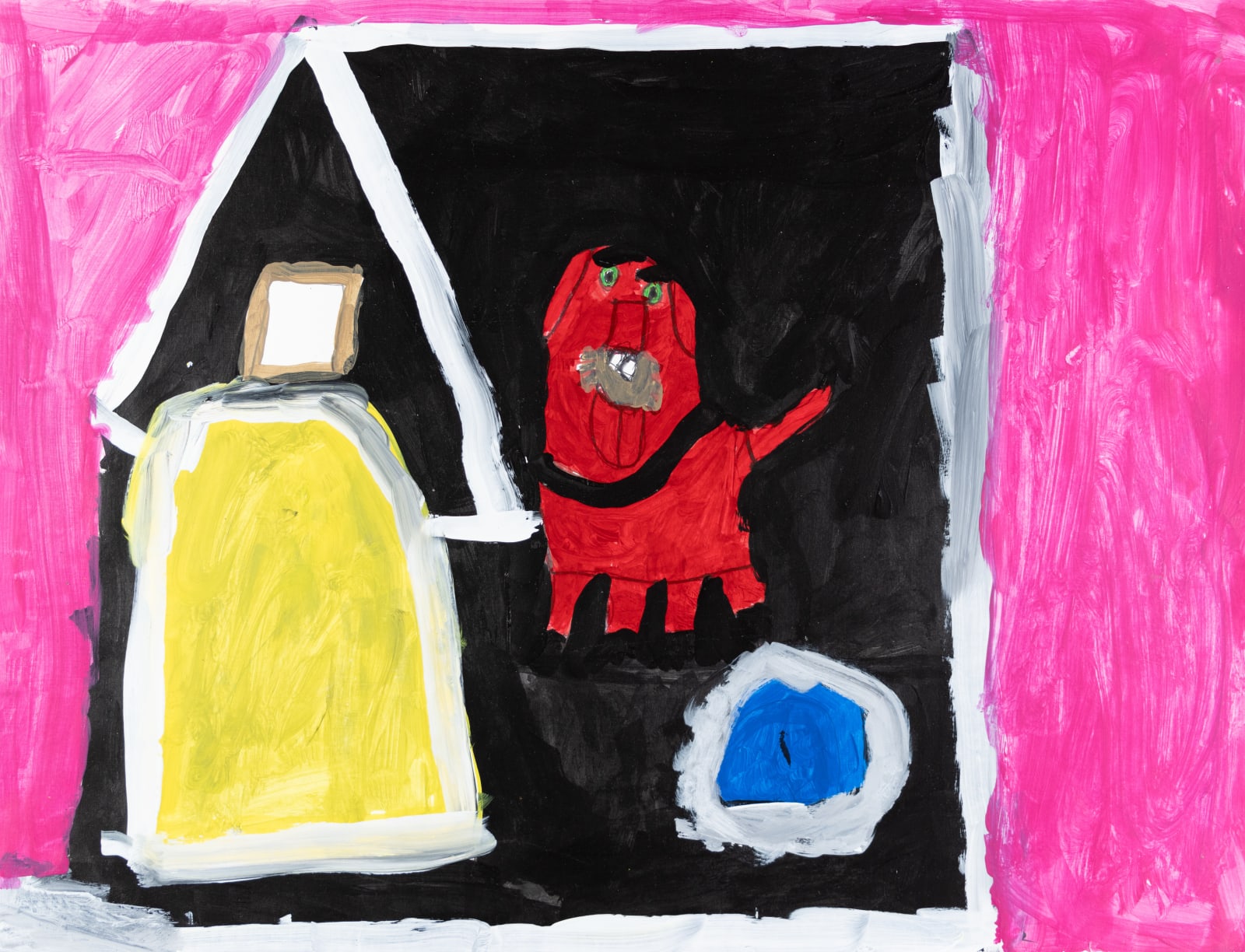 Jean Wilson, Untitled (Red Dog in Dog House), n.d.