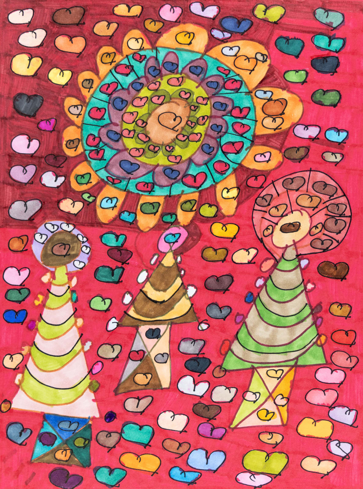 Maria Vanik, Christmas Tree and Rainbow Colors, 2025
