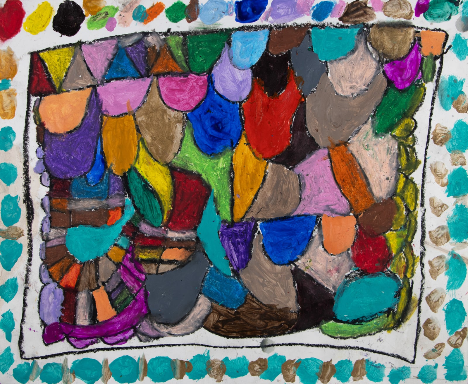 Marcus Imani Kennedy, Art Rainbow Design and Dots, 2021