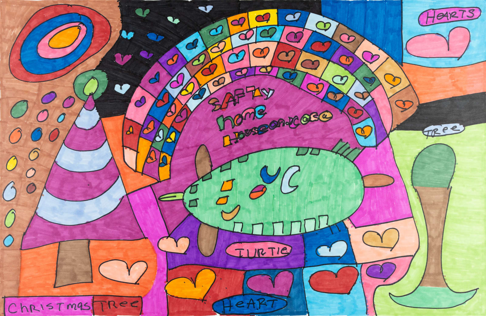 Maria Vanik, Christmas Tree Hearths Turtle Safety Home House Casa, 2021