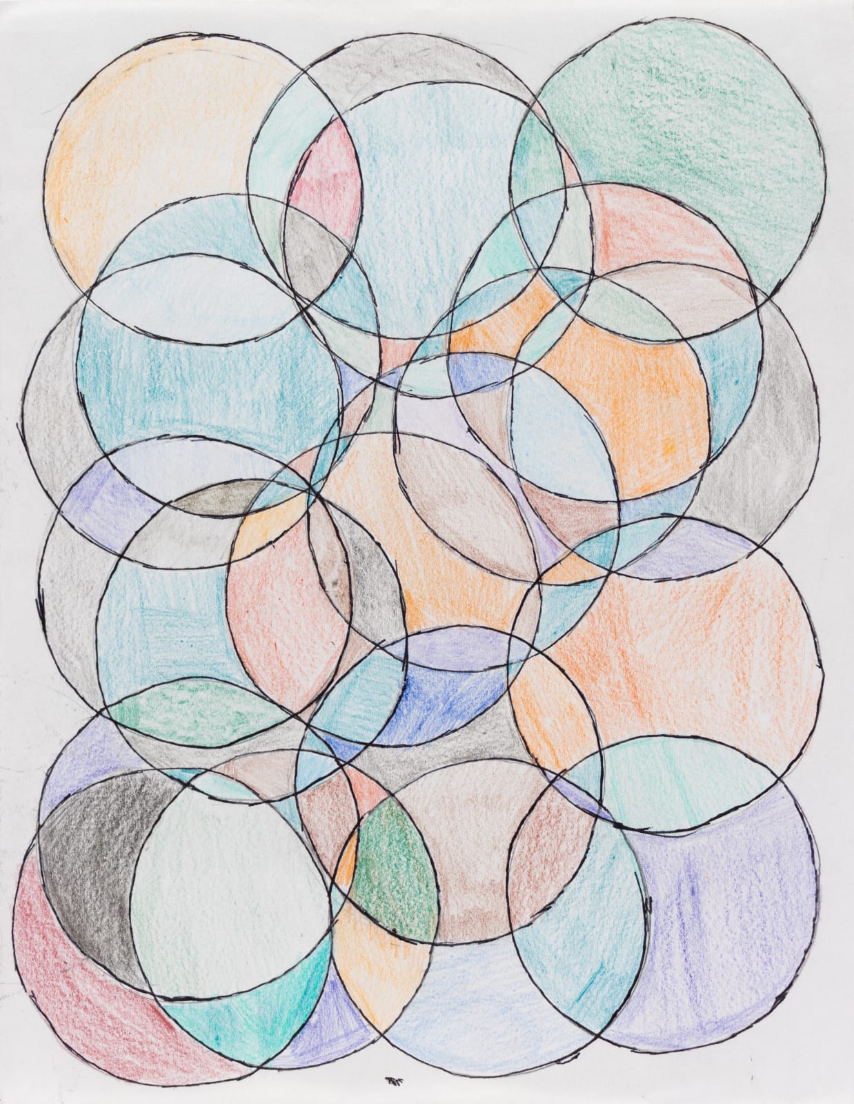 Stefan Harhaj, Untitled (Circles Inside Circles), n.d.