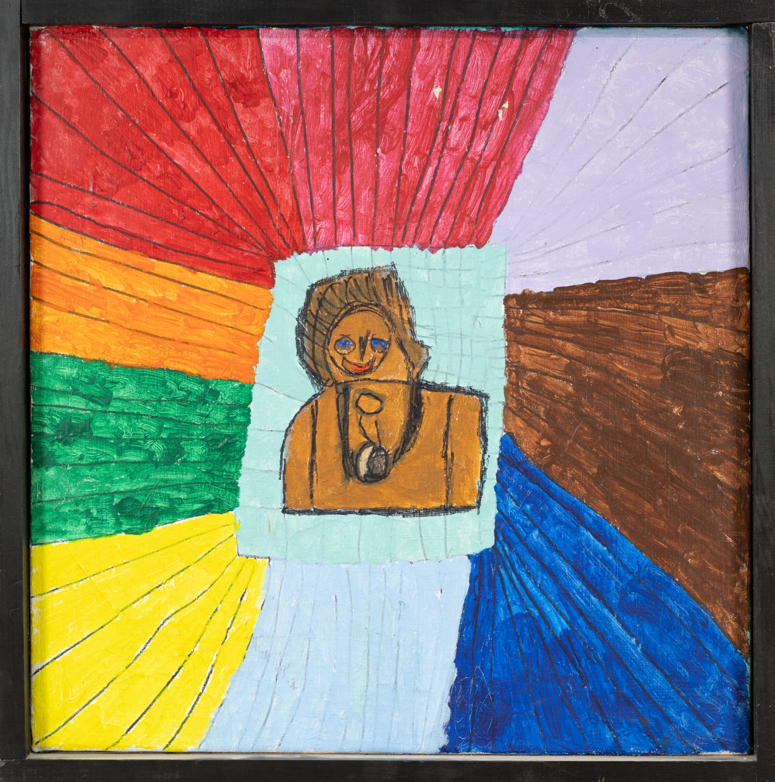 Veronica 'Ronnie' Cuculich, Lady Indian w/ Different Colored Lines , 2006