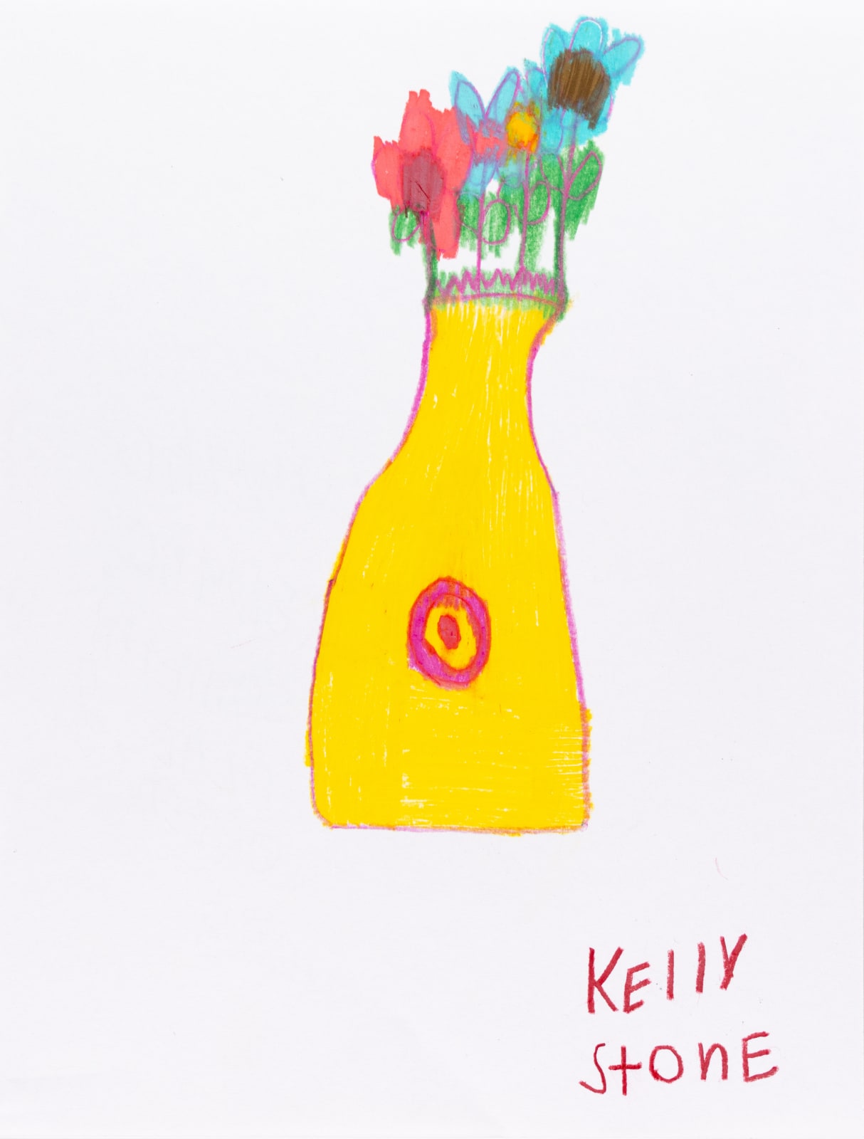 Kelly Stone, Yellow and Red and Something Blue Green, 2023