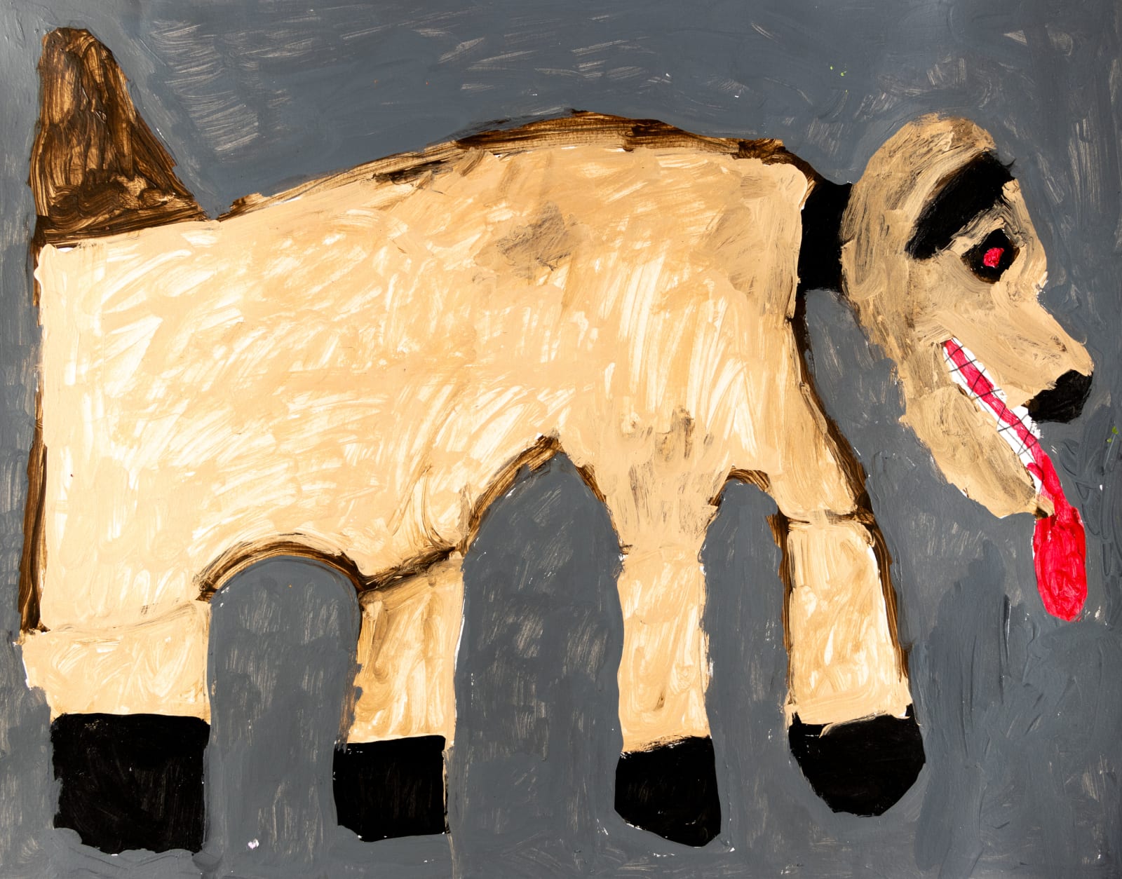 Jean Wilson, Untitled (Metallic Dog) , 2024