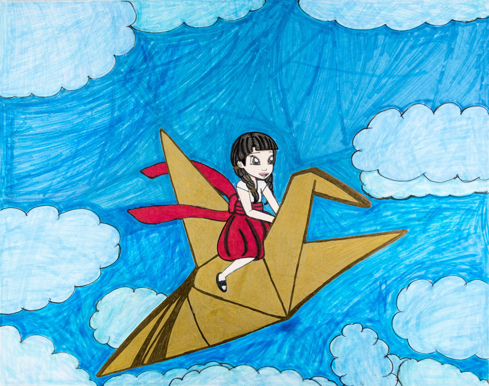 Raina 'Tokyo' Carter, Fly Like a Bird in the Sky , n.d.