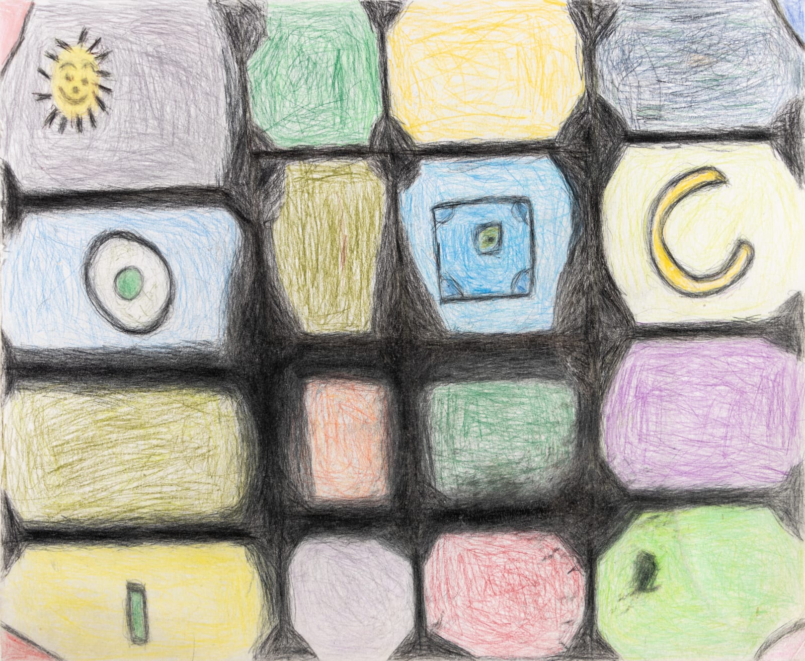 Susan Pasowicz, The Rubix Cube Becomes a Thing Becoming Something, 2020