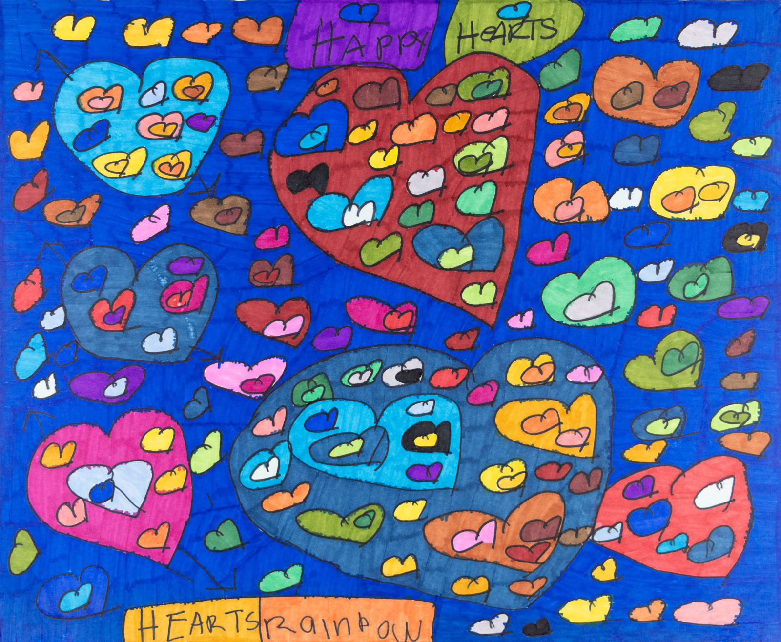 Maria Vanik, Hearts Rainbow, 2023