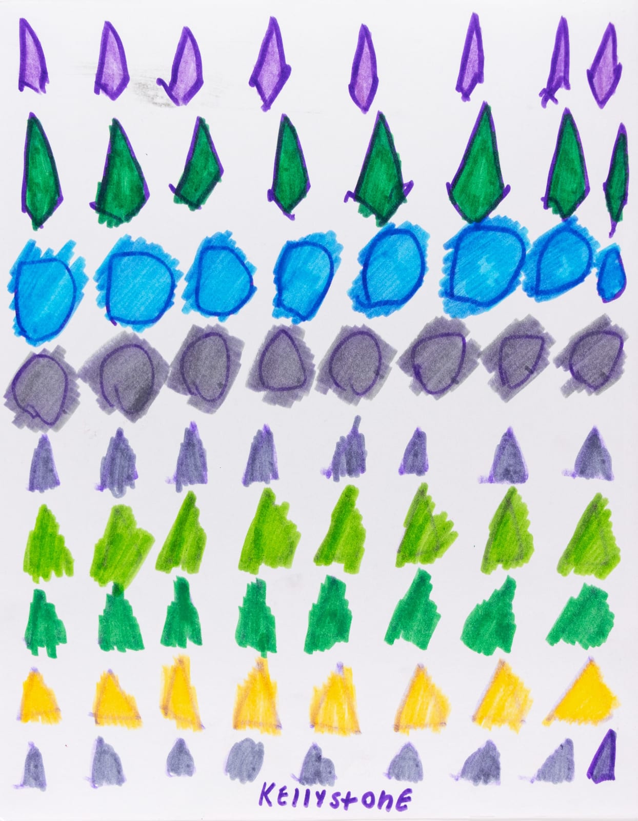 Kelly Stone, Untitled (Shapes), n.d.